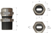 Picture of M25x1,5 / A=12,8mm / TL=9,0mm